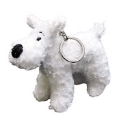 Adventures of Tintin Snowy Talking Plush Key Chain